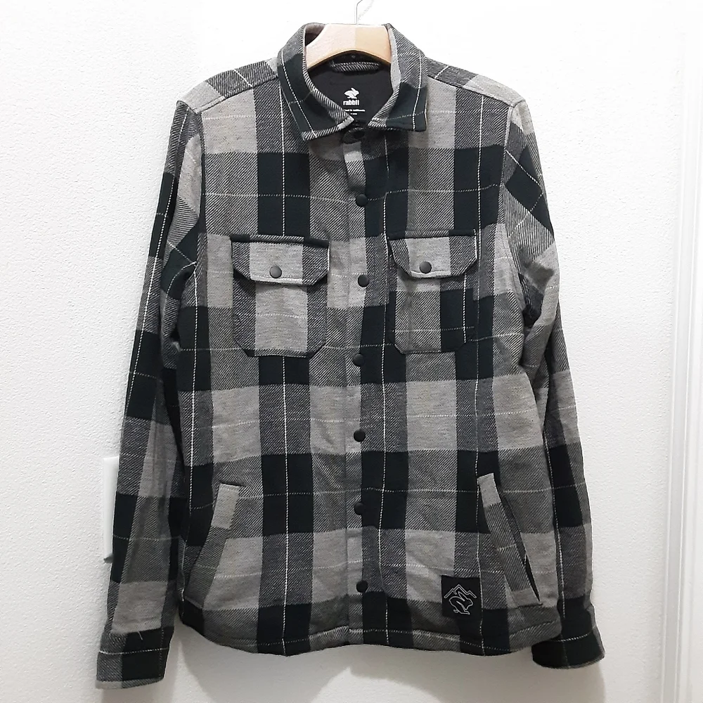 Rabbit High Country Jacket Rm266 Plaid Snap-button - Picture 1 of 6